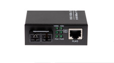 1000 MBPS GIGABIT SINGLEMODE FIBER OPTIC ETHERNET MEDIA CONVERTER 20KM