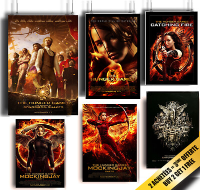 The Hunger Games Poster A3 A4 Weiß Papier 300 gr