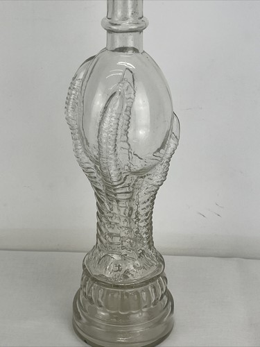 🔥 Vintage Dragon Claw Holding Egg Glass Soap Bottle Decanter 19th Century 14.5" - Picture 6 of 13