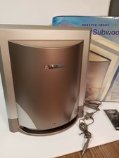sharper image powered subwoofer