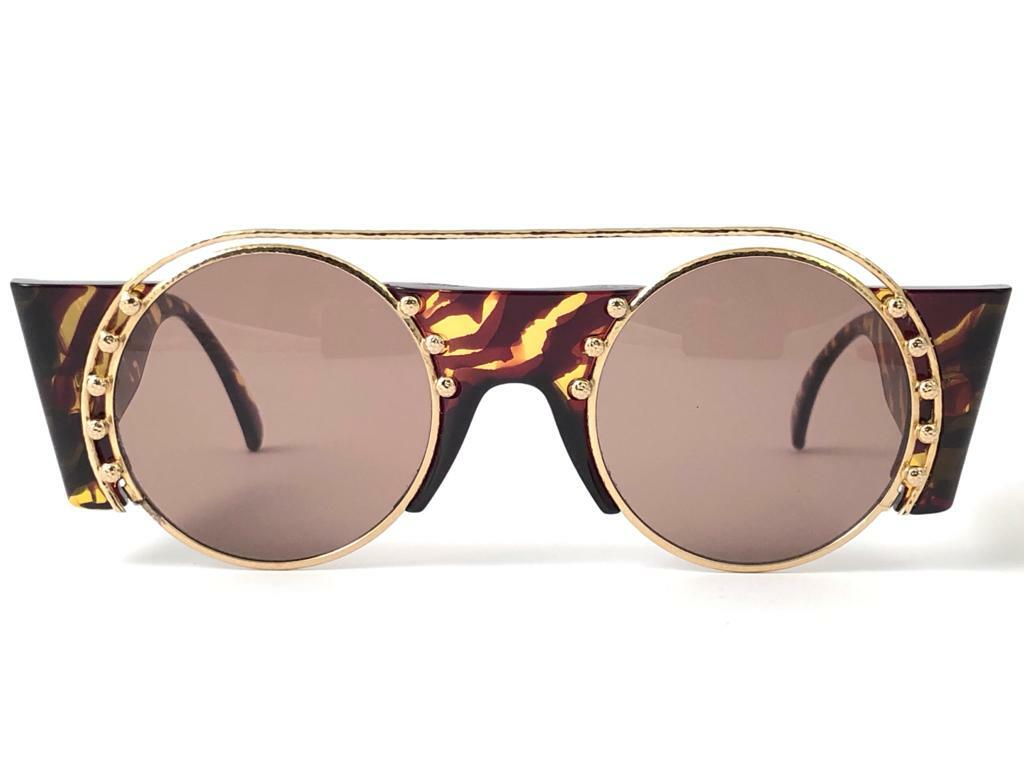 VINTAGE PALOMA PICASSO ROUND TORTOISE 3729 LADY GAGA 1980'S