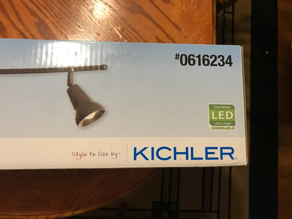 NIB  Kichler 36"W 4-Head LED Bronze-Finish Ceiling TRACK LIGHT - Image 2 of 4