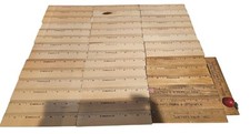 6-Inch Wood Rulers Bulk Set Of 42 Pieces Unbranded Some Teacher Themed Ones