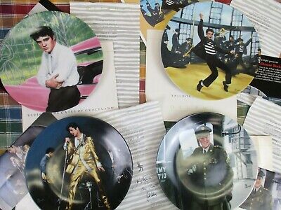 Complete Set of Elvis Presley Collector Plates - Looking at a Legend by  Delphi | eBay