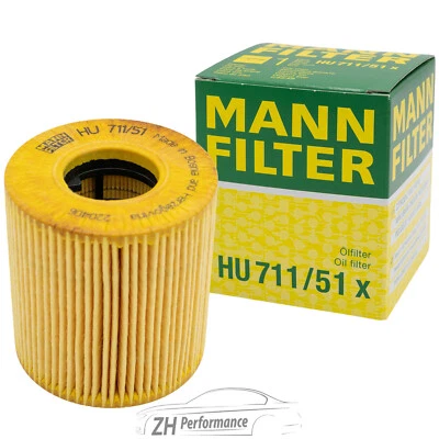 MANN-FILTER Ölfilter HU 711/51 x für BMW CITROËN FIAT FORD JAGUAR MITSUBISHI