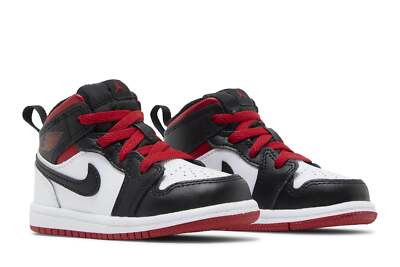 DQ8425-106] Toddlers Air Jordan RETRO 1 MID 'WHITE GYM RED (TD