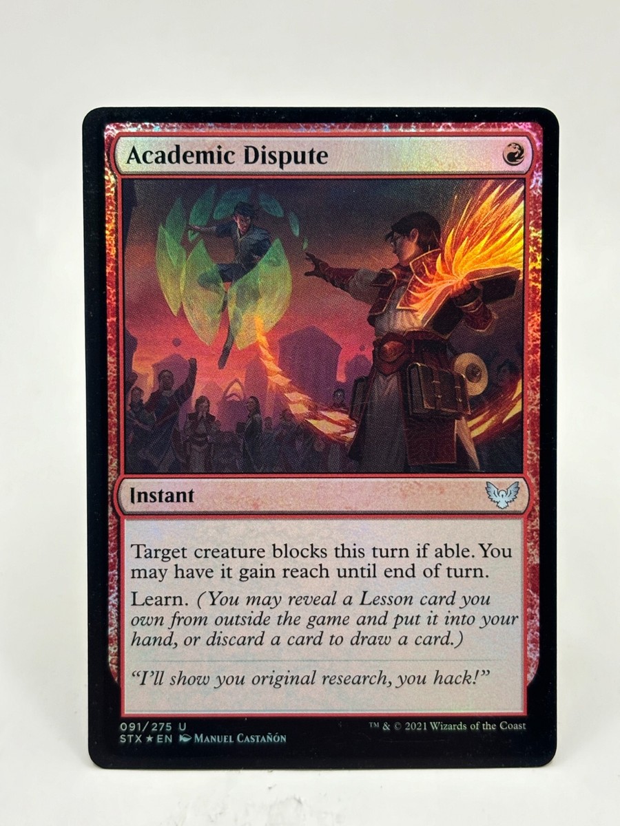 Academic Dispute NM/M* FOIL Strixhaven ENGLISH 91/275 mtg