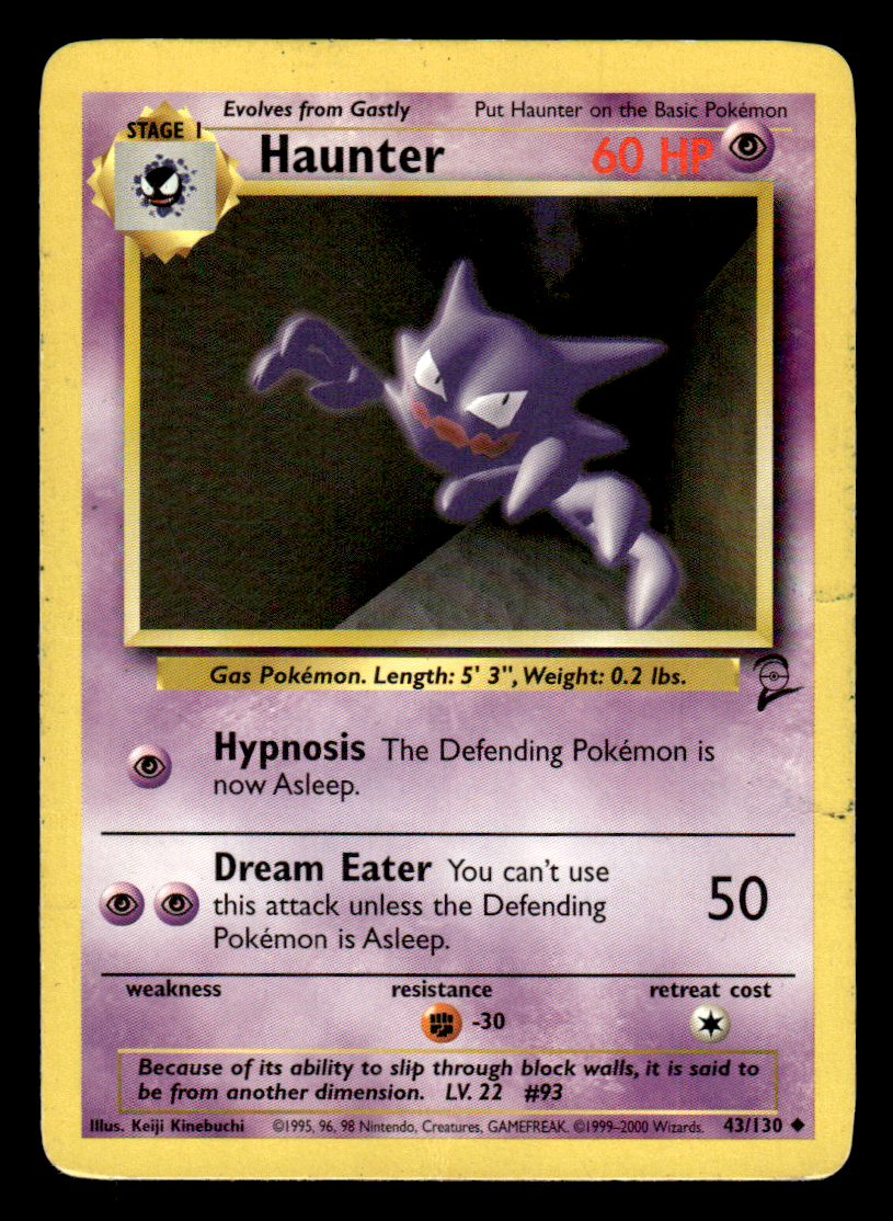1995 haunter pokemon card value 29/102 1st Edition SHADOWLESS Original Base Set Rare TCG All cards will be carefully packed for safe transit When the fossil Haunter first