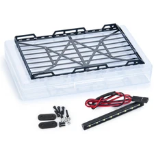 Replace Roof Rack Luggage Carrier Spotlights Ladder for Axial SCX24 1/24 RC Car