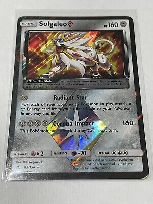  Pokemon - Solgaleo Prism - 89/156 - Holo Rare - Sun & Moon:  Ultra Prism : Toys & Games