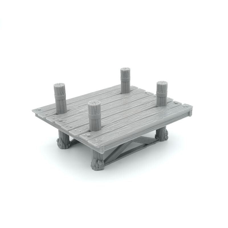 Fantasy Wooden Pier Walkway Mordheim scenery, terrain, wargame, AoS