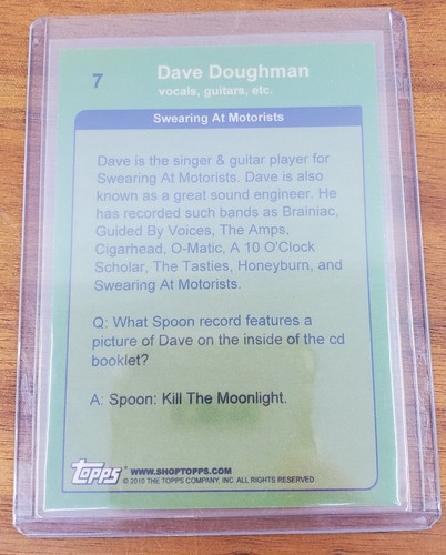 Dave Doughman Swearing at Motorists, Guided By Voices, Brainiac Topps Cards - Picture 3 of 4