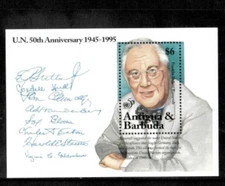 Antigua 1995 - Franklin D. Roosevelt - Souvenir Stamp Sheet - Scott #1904 - MNH