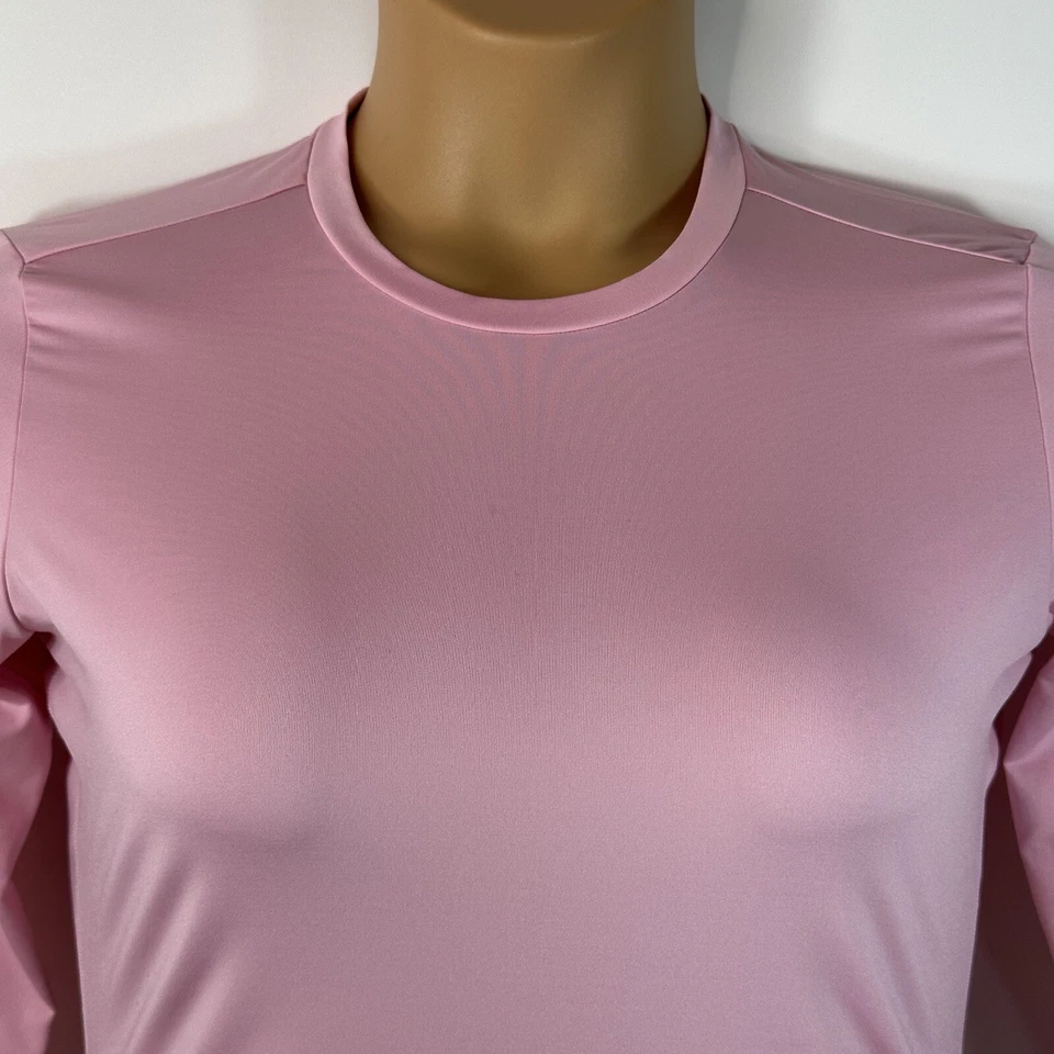 Camisa Nike Golf Tour Performance Dri Fit Manga Larga Rosa Mujer Pequeña S Foto 2 de 4