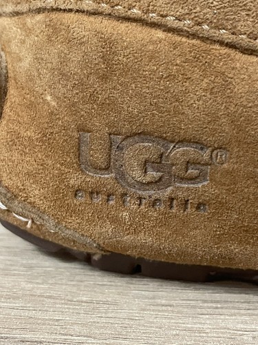 UGG Women's ANSLEY Suede Slipper Shoe CHESTNUT Brown Suede Size Uk 2.5 US 4 - Picture 6 of 12