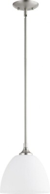 Quorum Lighting 3159-65 Enclave - 1 Light Pendant in Satin Nickel - bulk pricing