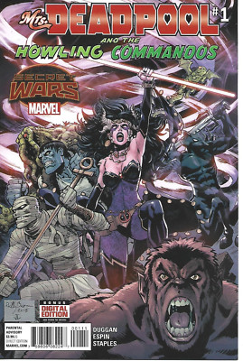 MRS. DEADPOOL AND THE HOWLING COMMANDOS #1 MARVEL COMICS 2015 BAGGED AND BOARDED