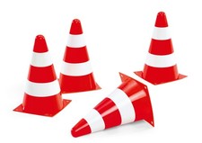 rollyPylons zestaw 4 szt., stożek, wytrzymały materiał, wiek 1,54 lat 409495
