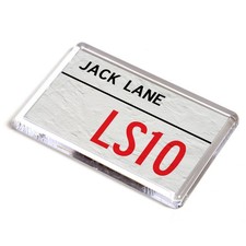 FRIDGE MAGNET - Jack Lane LS10 - UK Postcode