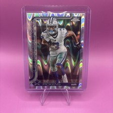 2025 Topps Chrome Football Silver Wave George Pickens #80 Dallas Cowboys Raywave