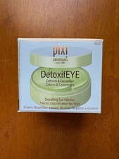 Pixi DetoxifEYE Caffeine & Cucumber Depuffing Eye Patches, 30 Pairs NEW!