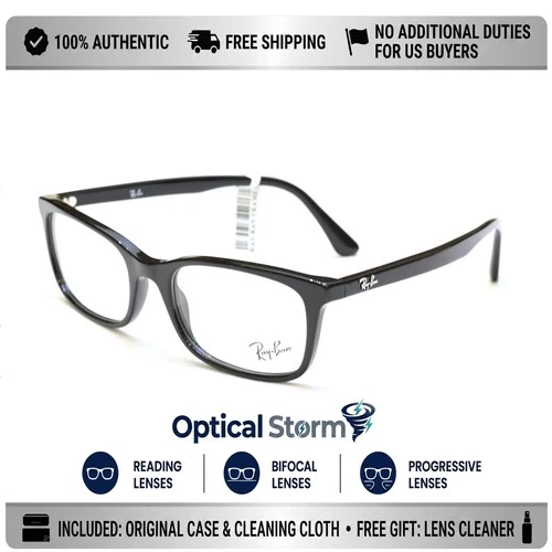 Ray-Ban RX5379I 2000 Black Frames Reading Glasses/Bifocal/Progressive Lenses