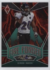 2020 Panini Phoenix Fire Forged Green 21/25 Ed Reed #2 HOF 0u46