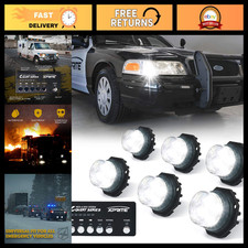 White Led Strobe Light Kit - 20 Flash Modes Control Panel Interiorexterior Mo
