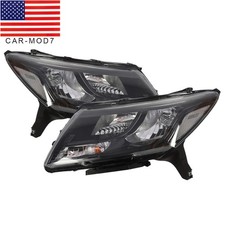 Black Headlights Headlamps Left+Right For 2013 2014 2015 2016 Nissan Pathfinder