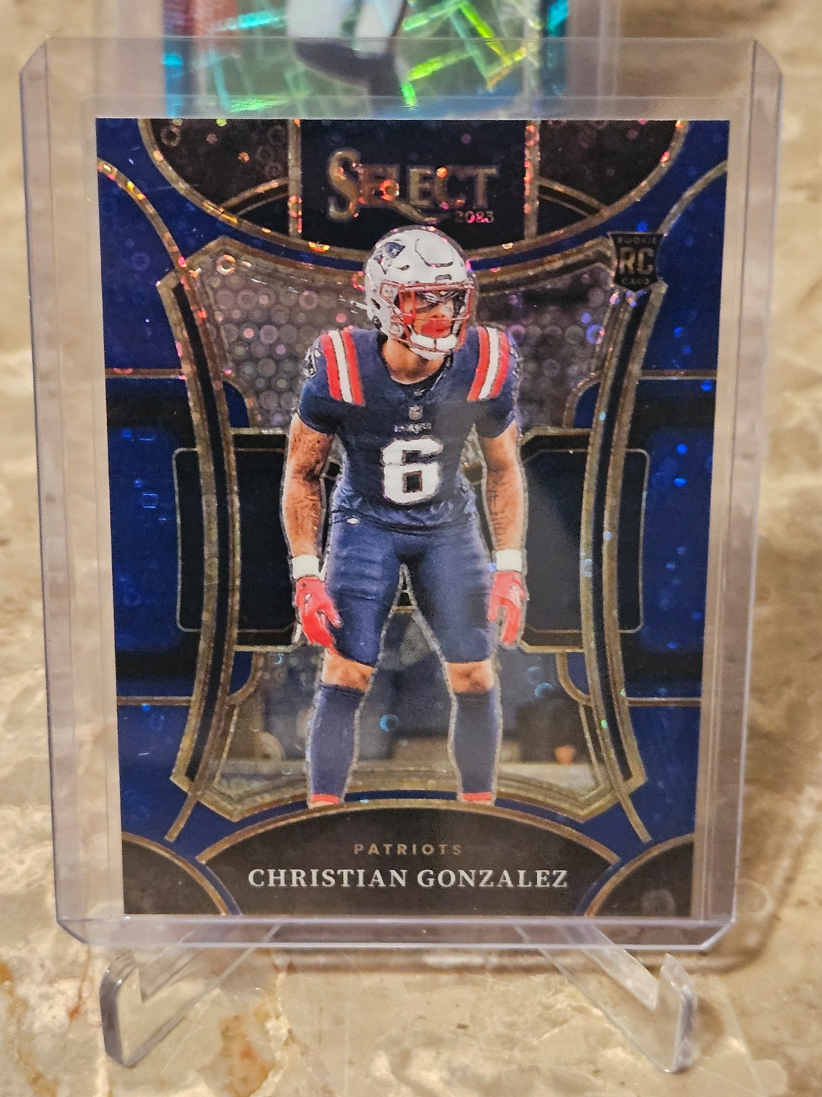 2023 Panini Select Suite Level Blue Disco Prizm /25 Christian Gonzalez Rookie RC