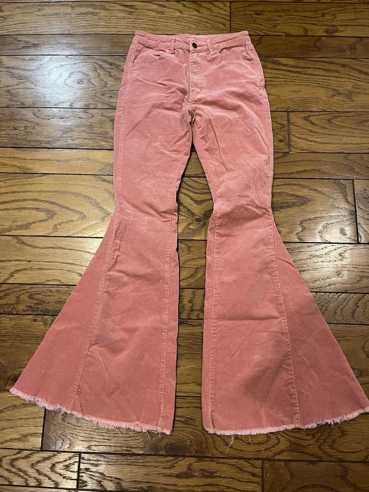 Pantalones de mujer Saints & Hearts albaricoque pana acampanados campana talla M 26/34 Foto 2 de 4