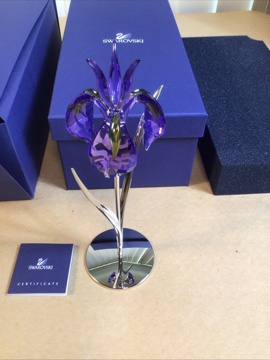 SWAROVSKI CRYSTAL PARADISE FLOWER BLUE VIOLET DAMBOA 848449