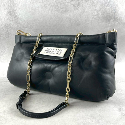 Maison Margiela Glam Slam Chain Shoulder Crossbody Bag Black
