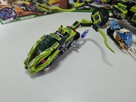 Lego Ninjago 9445 Fangpyre Truck Ambush & 9447 Lashas Bite Cycle Parts & Box Lot