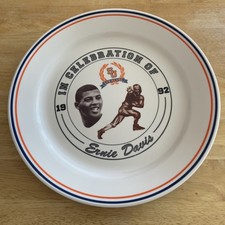1992 Ernie Davis Commemorative Plate Syracuse University Football