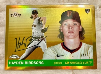 2025 Topps Chrome Platinum Hayden Birdsong Gold Toile Refractor RC /50 Giants