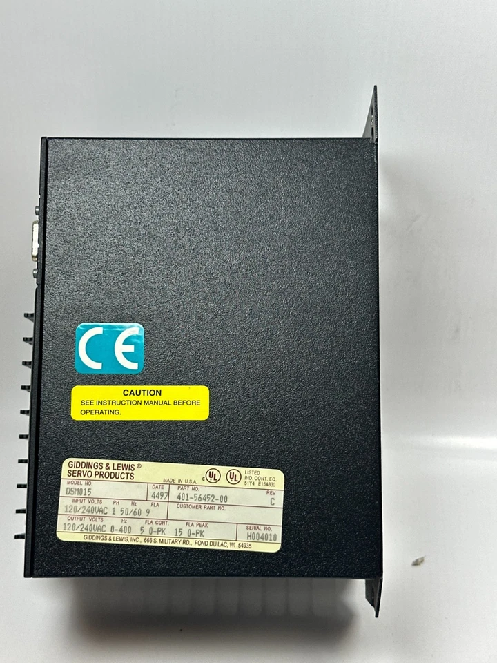 Giddings & Lewis Centurion DSM015 (410-56452-00) Micro DSM Servo Productos USADOS Foto 4 de 4