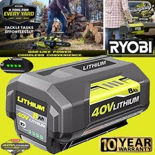 PACK 8.0Ah Battery 40 Volt for Ryobi 40V Lithium OP40602 OP4050 Battery with LED
