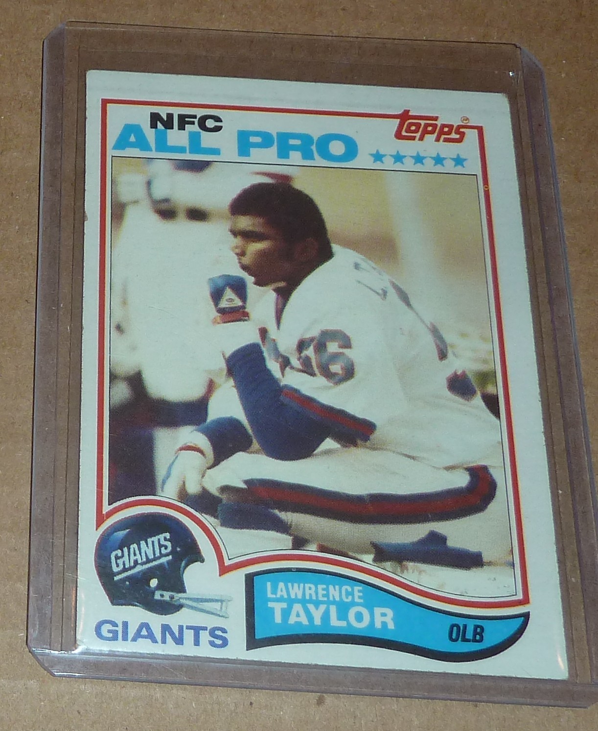 1982 Topps LAWRENCE TAYLOR LT RC Rookie # 434 GIANTS