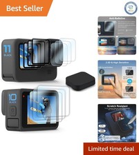 GoPro Hero 12/11/10/9: 10PCS Ultra-Clear Screen Protectors Lens Accessories