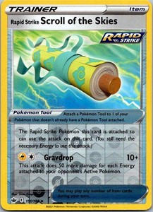 Rapid Strike Scroll of the Skies 151/198 Chilling Reign Reverse Holo