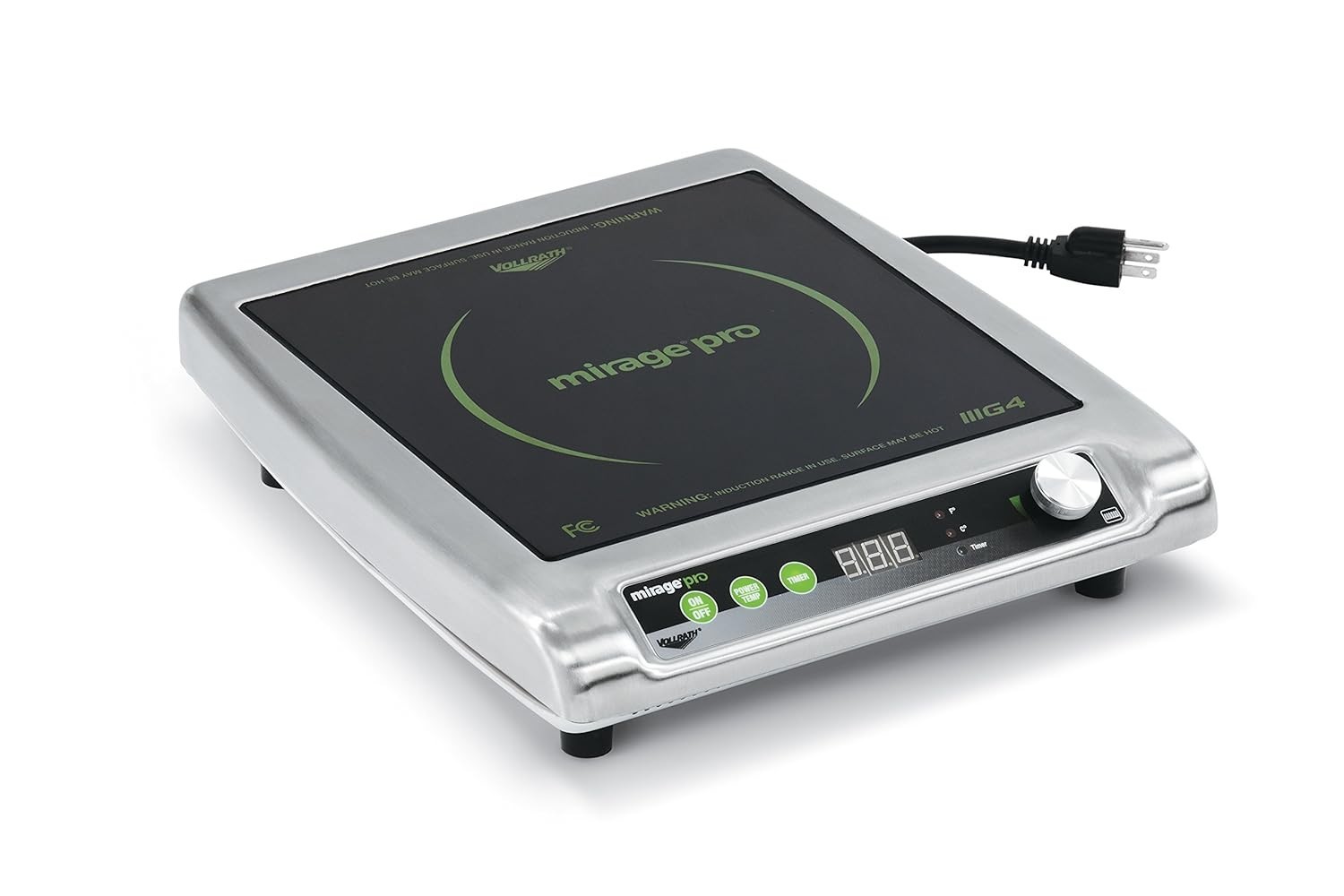 Vollrath 59500P Mirage Pro 1800Watts 15Amps Counter Top Induction Range #2902A
