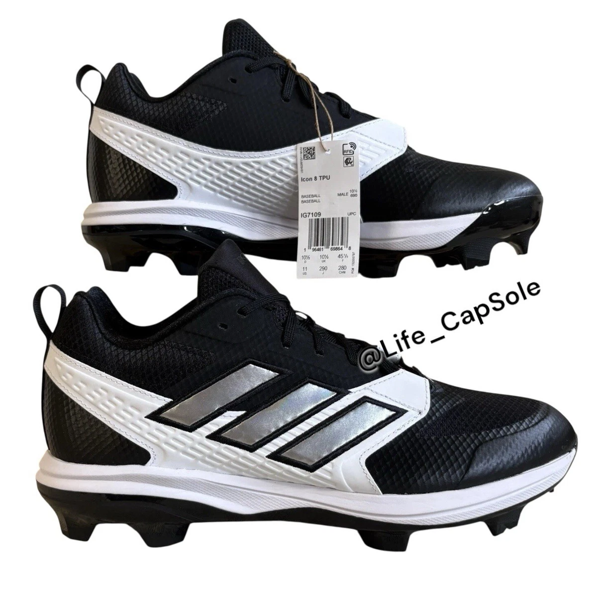 adidas 11 US Baseball & Softball Shoes & Cleats for Men for 
