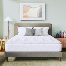 GAESTE Full Size 8 Inch Hybrid Cooling Mattress, Airflow Full, White