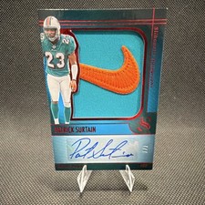 Panini Silhouette Autograph Patch Swoosh Patrick Surtain 7/7 Dolphins