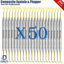 Dental Composite Filling Instruments Spatula  Plugger Titanium Gold Tips
