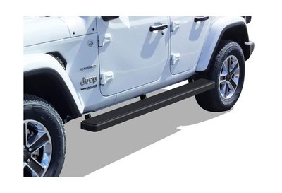 APS Running Boards 6in Matte Black Compatible with Jeep Wrangler JL 2018-2026...