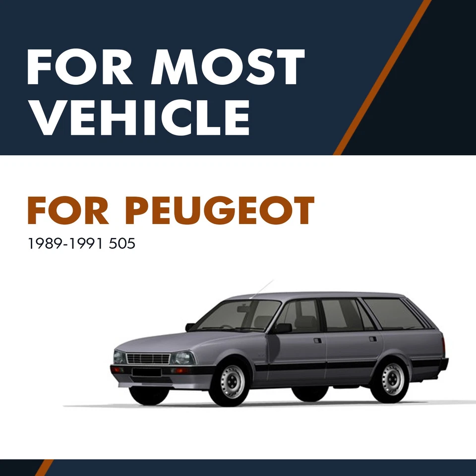 Par de 2 soportes elevadores tapa maletero trasero para Peugeot 505 1989-1991 con alerón Foto 2 de 4