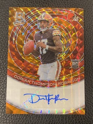 2023 Panini Spectra Dorian Thompson-Robinson #RAU-DTR Neon Orange 1/10 *2D