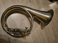 Helicon Eb Tuba ottone pipa strumento a fiato corno URSS sovietico vintage raro